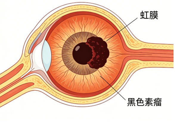 虹膜黑色素瘤