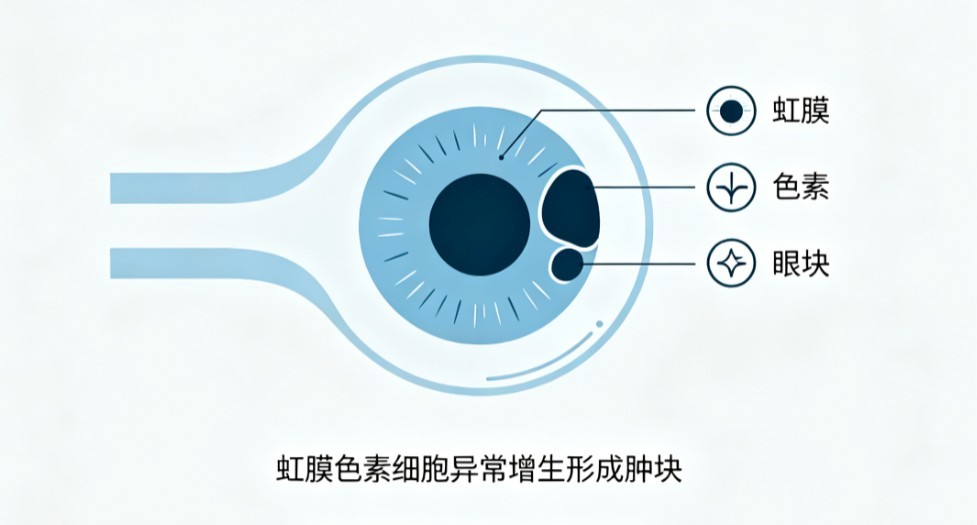 虹膜黑色素瘤